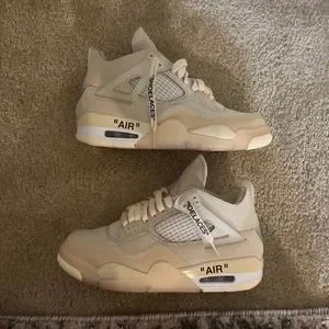 Off-White×NIKE WMNS AJ4 77250716N07S Women's Air Jordan 4 x Off-White™️ 'Sail' Release Date
